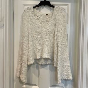 Free people white sweater